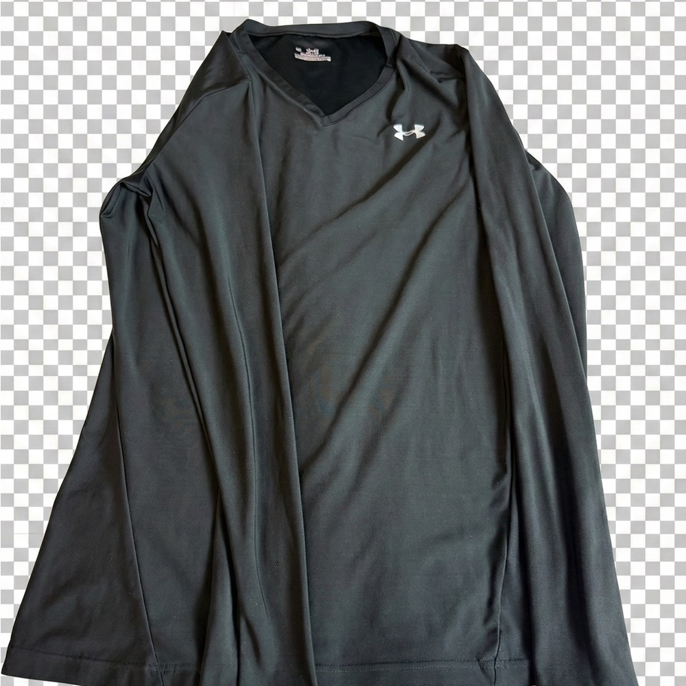 Under Armour Black V-Neck Performance Shirt size L